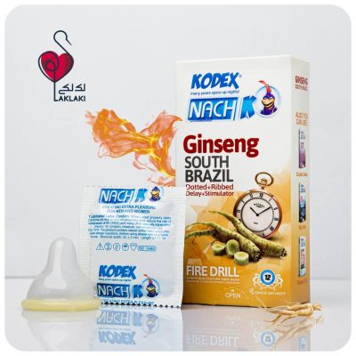 کاندوم تاخیری جینسینگ کدکس مدل Ginseng بسته 12 عددی